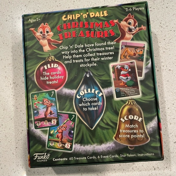 Funko Chip 'n Dale Christmas Treasures Card Game - Picture 2 of 3